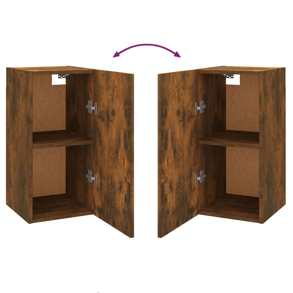 vidaXL 7 Piece TV Cabinet Set Smoked Oak Engineered Wood