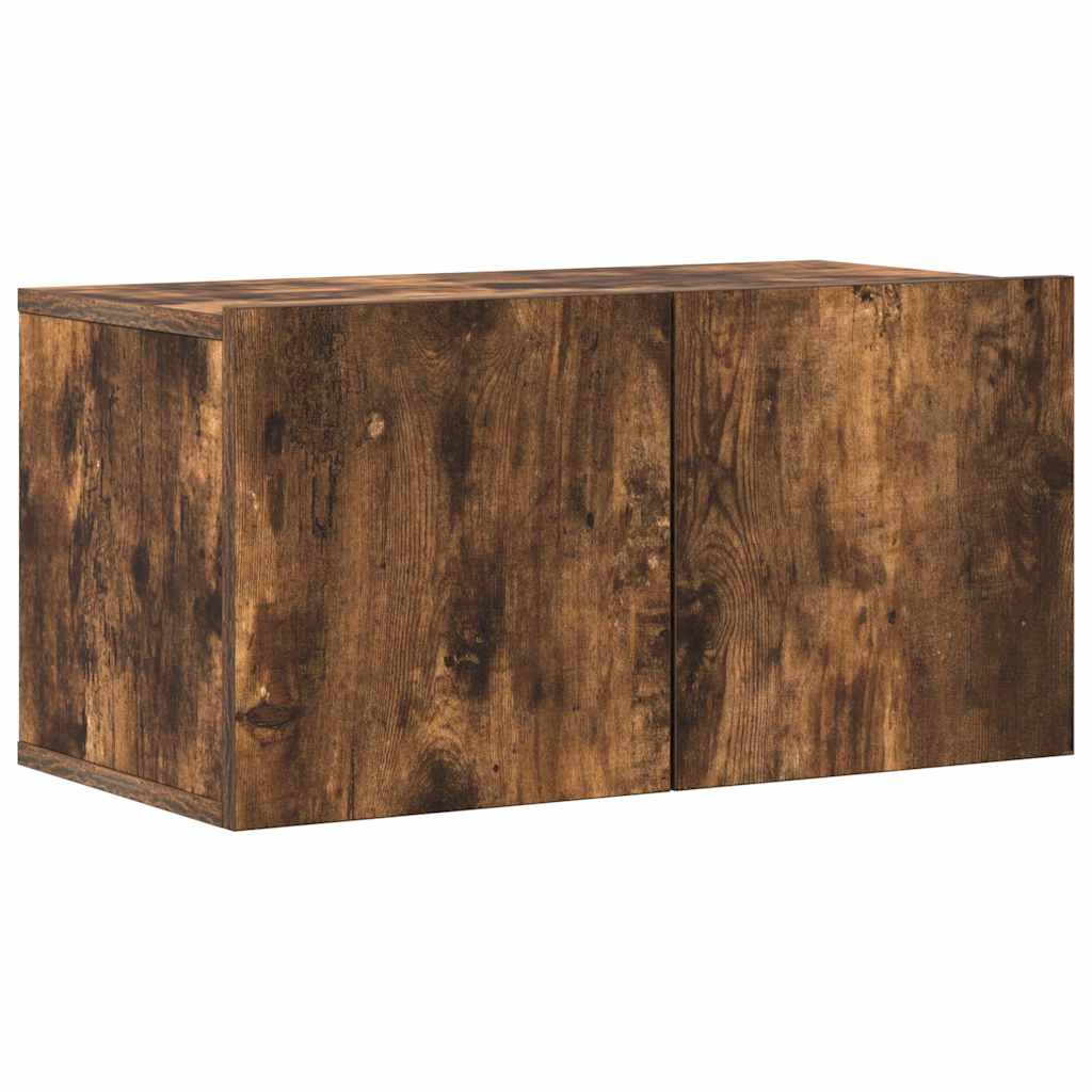 vidaXL 4 Piece TV Cabinet Set Smoked Oak Engineered Wood