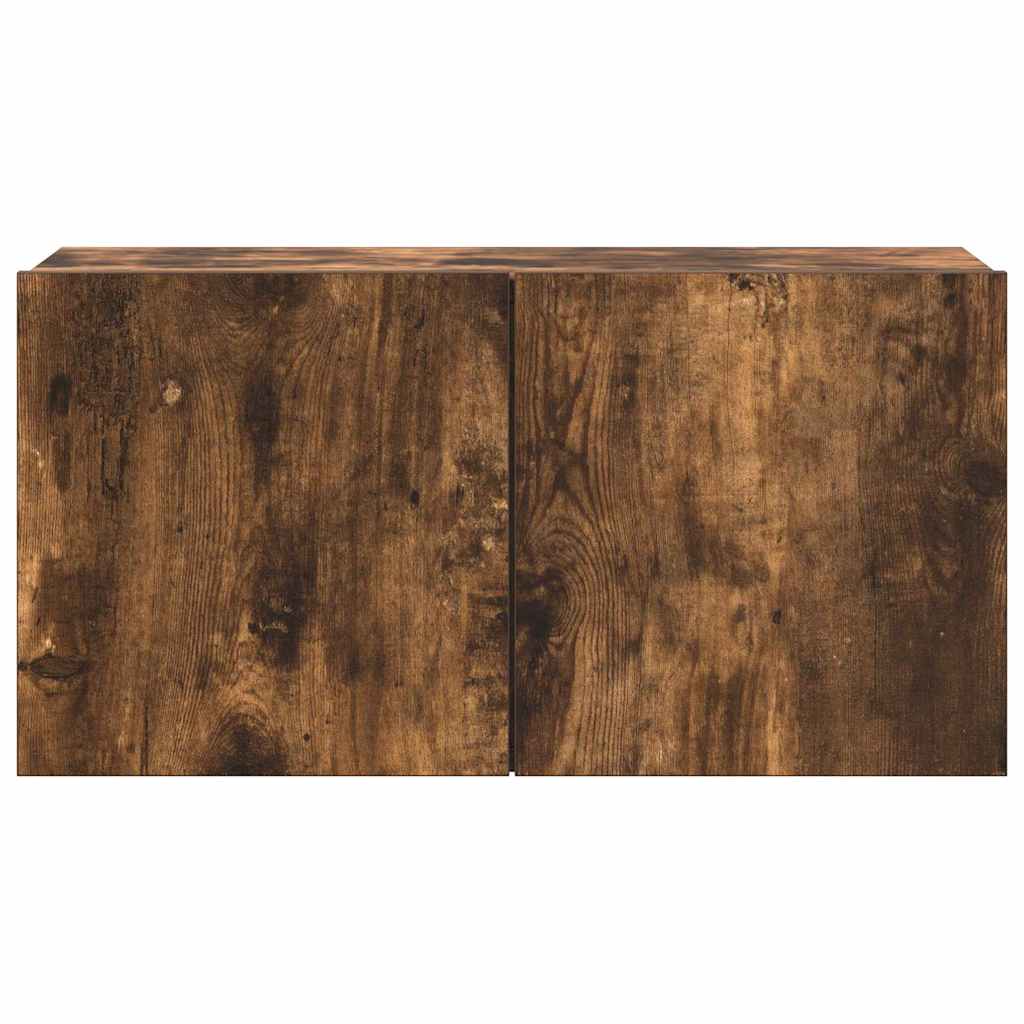 vidaXL 4 Piece TV Cabinet Set Smoked Oak Engineered Wood