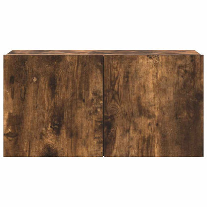 vidaXL 4 Piece TV Cabinet Set Smoked Oak Engineered Wood