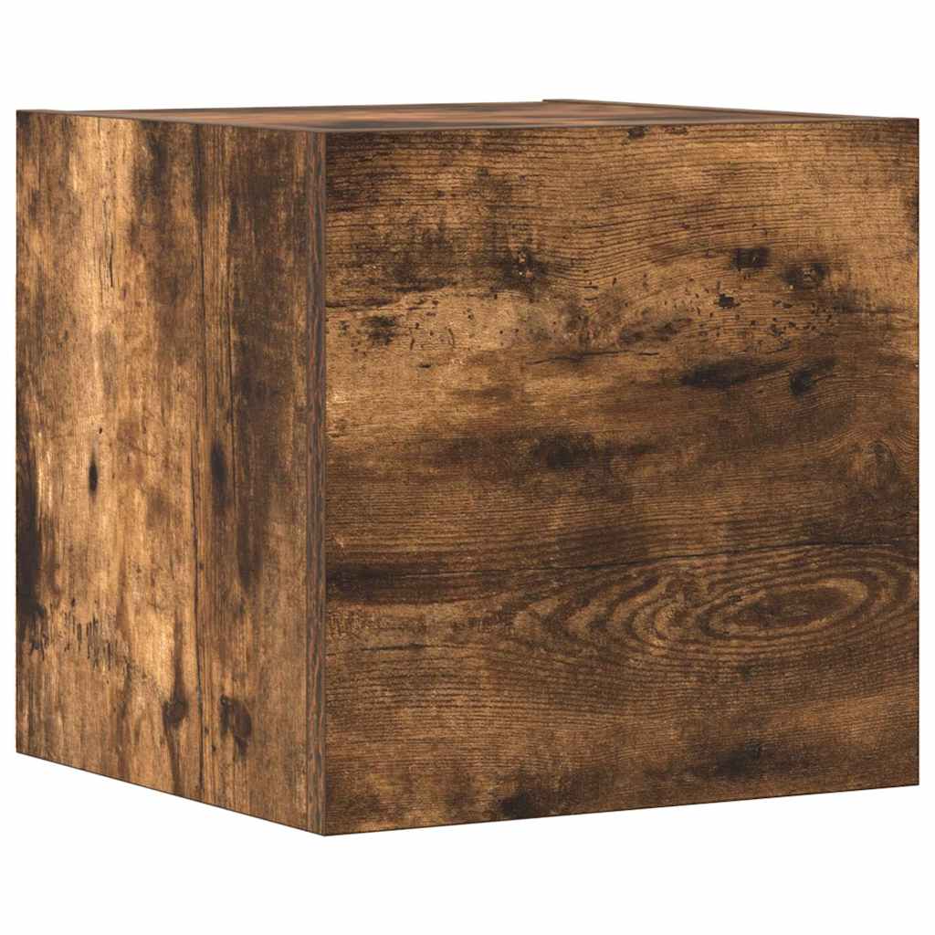 vidaXL 4 Piece TV Cabinet Set Smoked Oak Engineered Wood