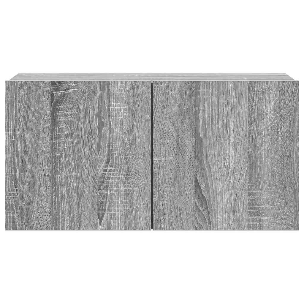 vidaXL 4 Piece TV Cabinet Set Grey Sonoma Engineered Wood