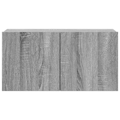 vidaXL 4 Piece TV Cabinet Set Grey Sonoma Engineered Wood