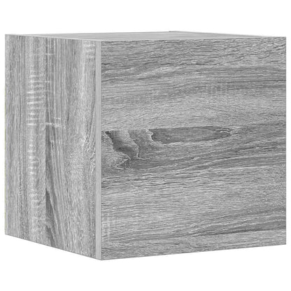 vidaXL 4 Piece TV Cabinet Set Grey Sonoma Engineered Wood