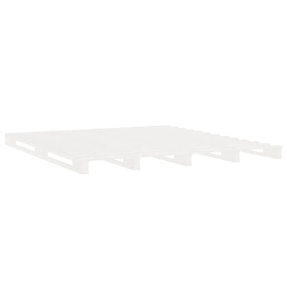 vidaXL Bed Frame without Mattress White 140x200 cm Solid Wood Pine