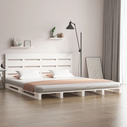 vidaXL Bed Frame without Mattress White 140x200 cm Solid Wood Pine