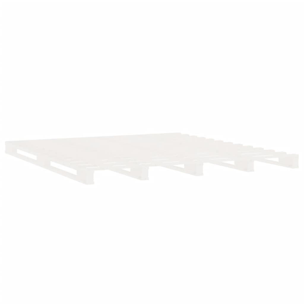 vidaXL Bed Frame without Mattress White 160x200 cm Solid Wood Pine