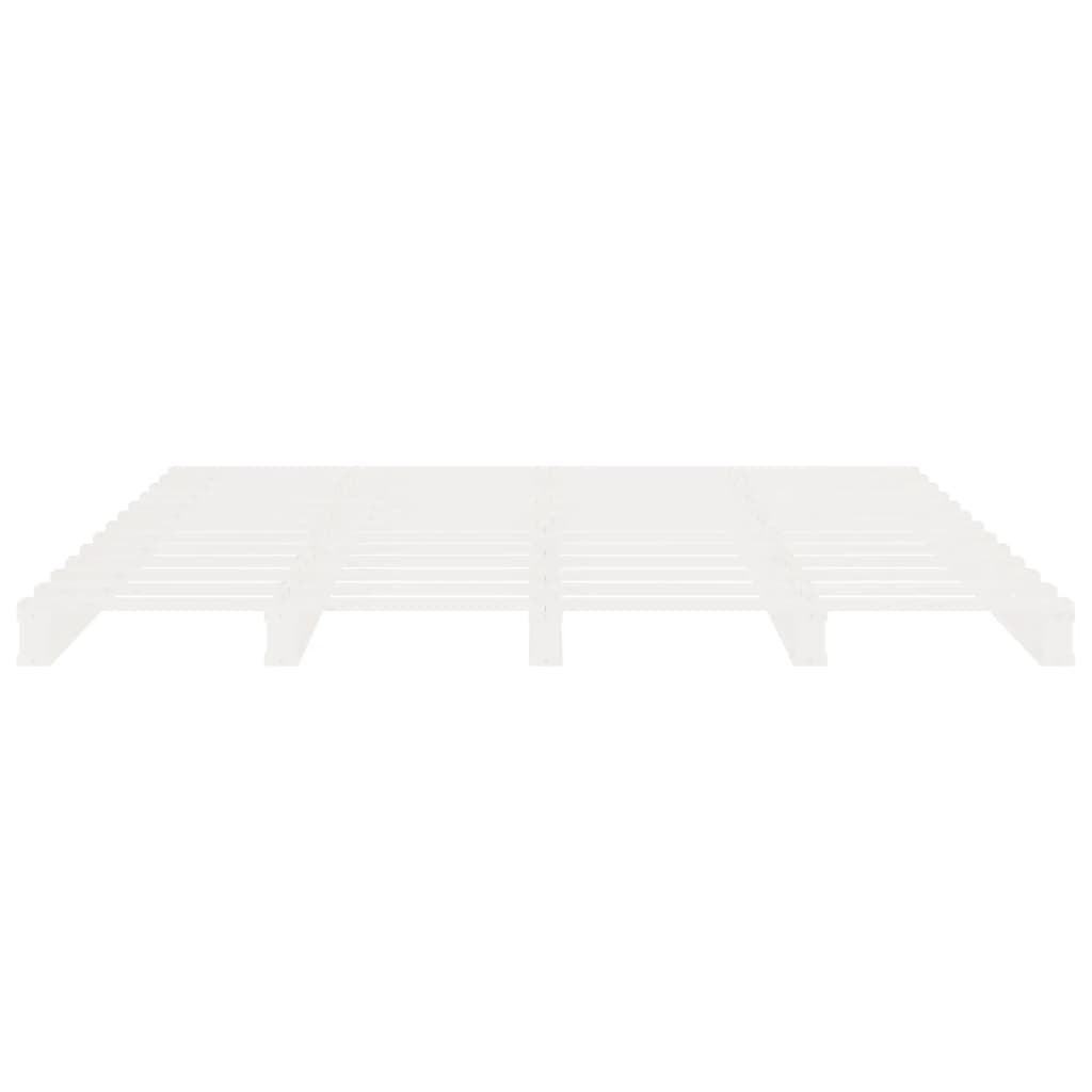 vidaXL Bed Frame without Mattress White 160x200 cm Solid Wood Pine