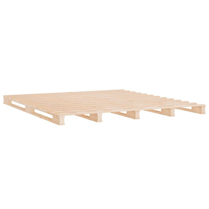 vidaXL Bed Frame without Mattress 180x200 cm Super King Solid Wood Pine