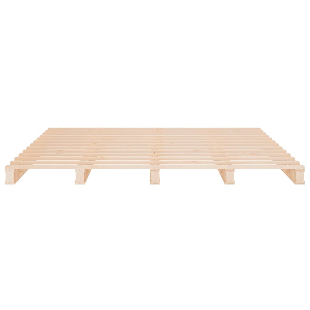 vidaXL Bed Frame without Mattress 180x200 cm Super King Solid Wood Pine