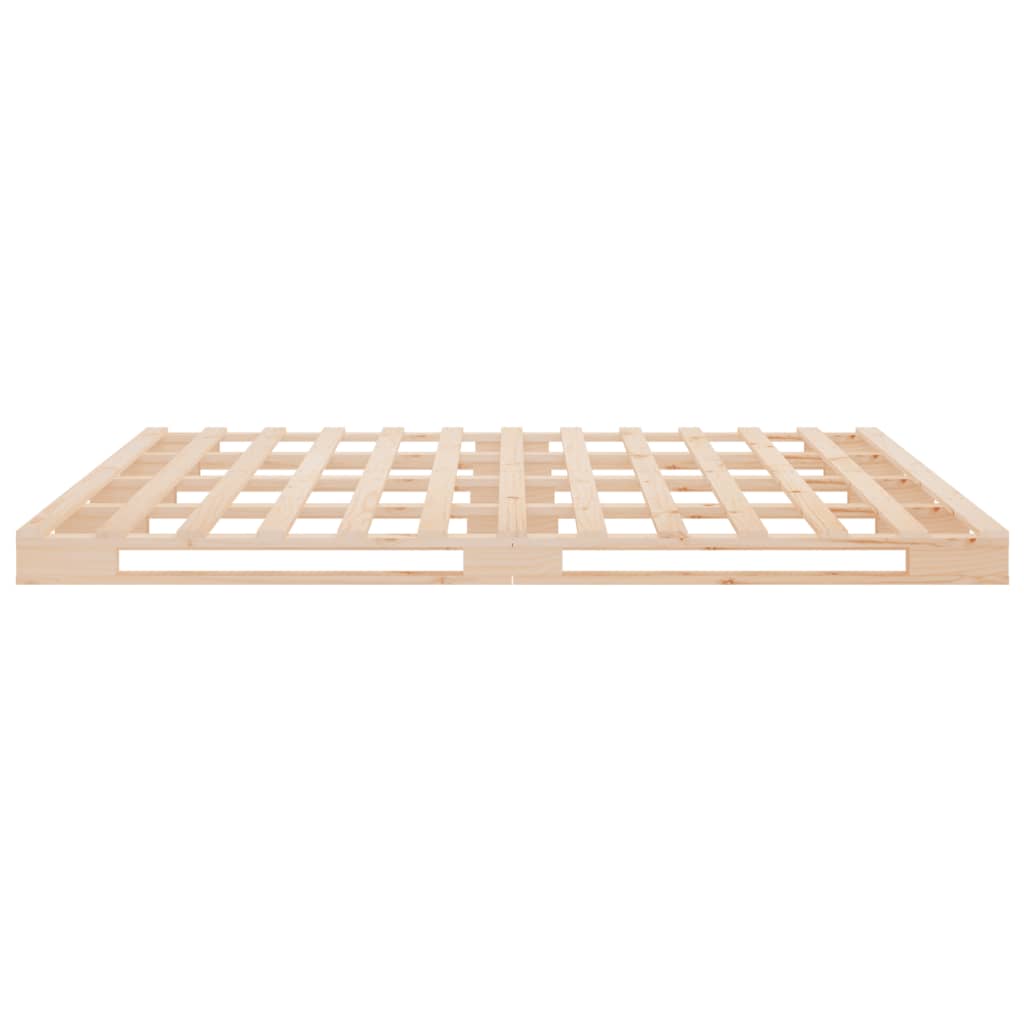 vidaXL Bed Frame without Mattress 180x200 cm Super King Solid Wood Pine