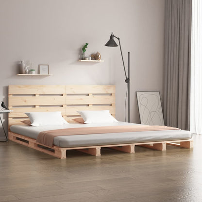 vidaXL Bed Frame without Mattress 180x200 cm Super King Solid Wood Pine