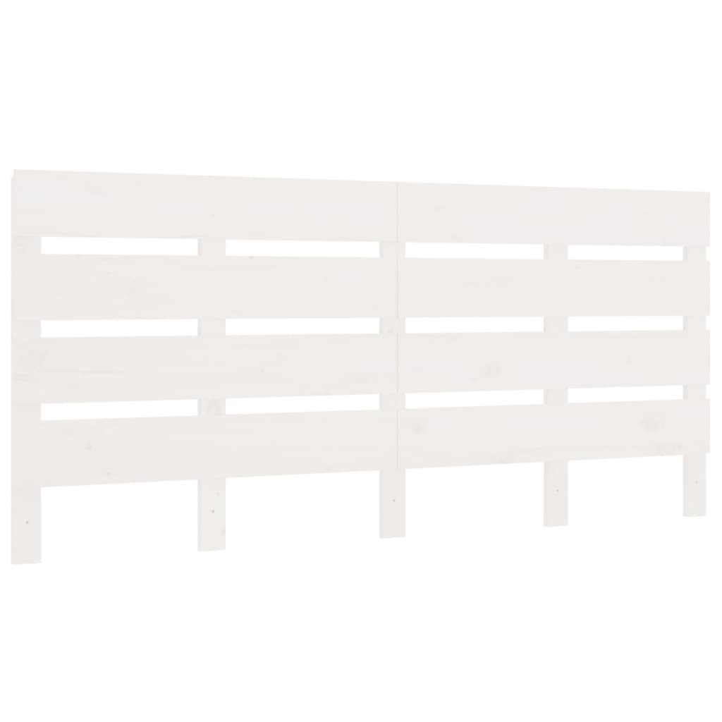 vidaXL Bed Frame without Mattress White 180x200 cm Super King Solid Wood Pine