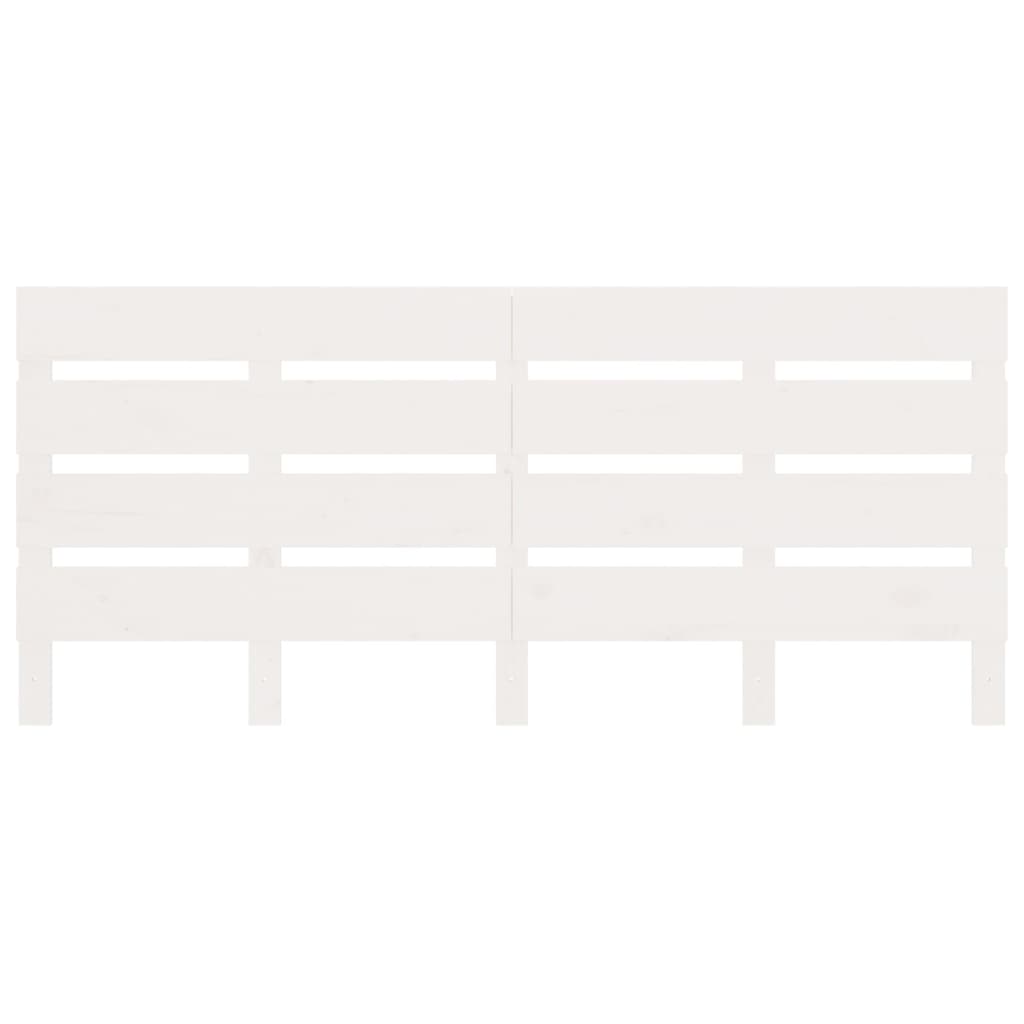 vidaXL Bed Frame without Mattress White 180x200 cm Super King Solid Wood Pine