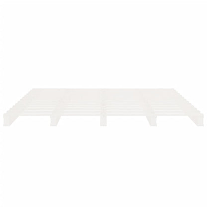 vidaXL Bed Frame without Mattress White 200x200 cm Solid Wood Pine