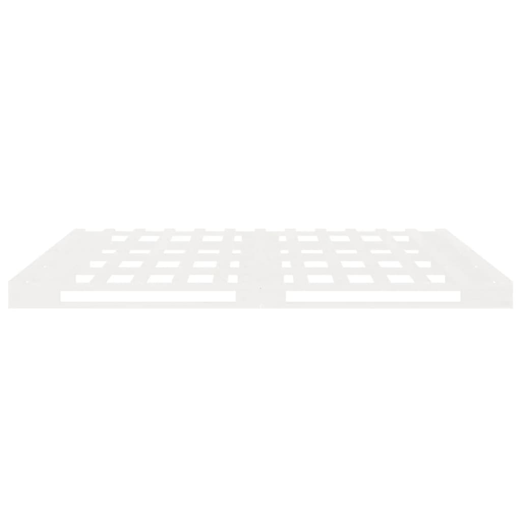 vidaXL Bed Frame without Mattress White 200x200 cm Solid Wood Pine