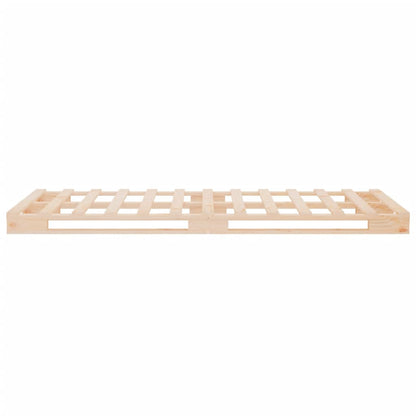 vidaXL Bed Frame without Mattress 75x190 cm Small Single Solid Wood Pine