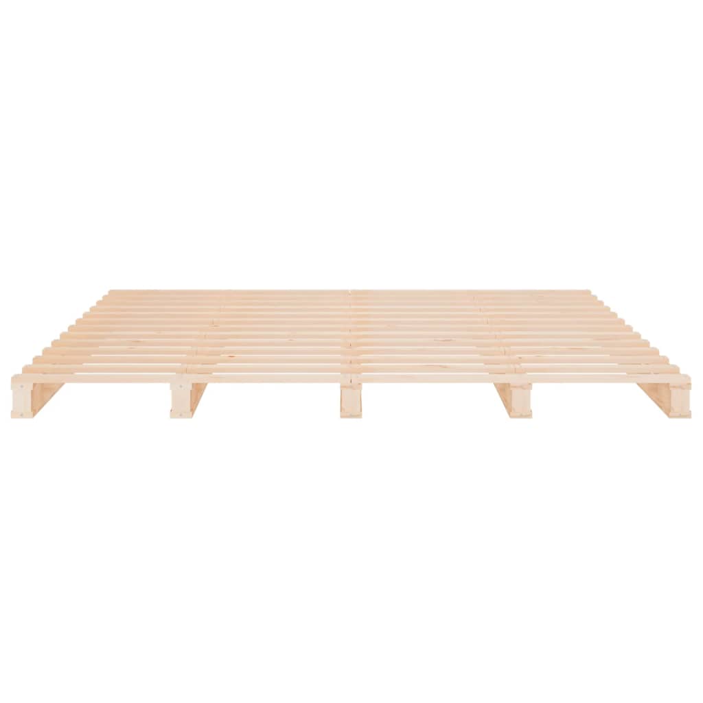 vidaXL Bed Frame without Mattress 135x190 cm Double Solid Wood Pine