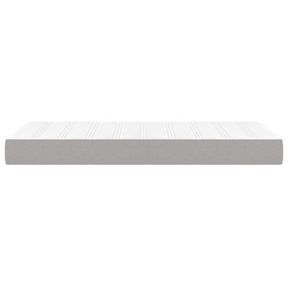 vidaXL Pocket Spring Bed Mattress Medium Light Grey 100x190x20 cm Twin