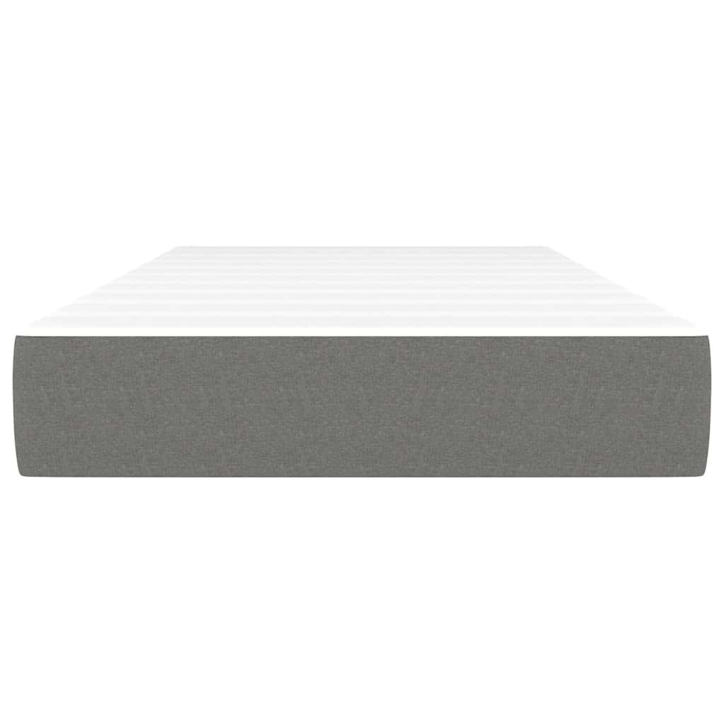 vidaXL Pocket Spring Bed Mattress Medium Dark Grey 100x190x20 cm Twin