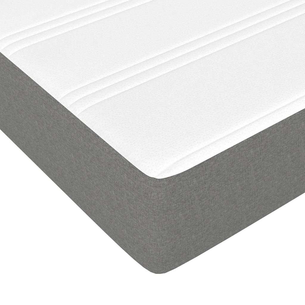 vidaXL Pocket Spring Bed Mattress Medium Dark Grey 100x190x20 cm Twin