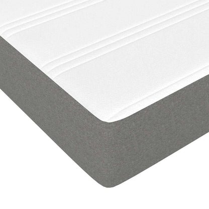 vidaXL Pocket Spring Bed Mattress Medium Dark Grey 100x190x20 cm Twin