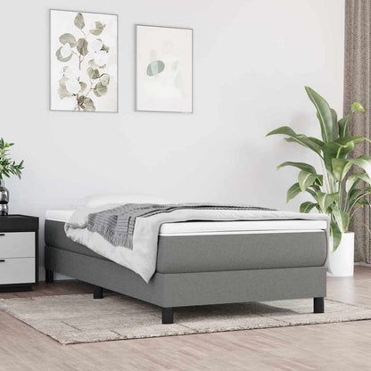 vidaXL Pocket Spring Bed Mattress Medium Dark Grey 100x190x20 cm Twin