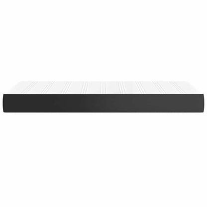 vidaXL Pocket Spring Bed Mattress Black 100x190x20cm Twin Faux Leather