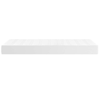 vidaXL Pocket Spring Bed Mattress White 100x190x20cm Twin Faux Leather