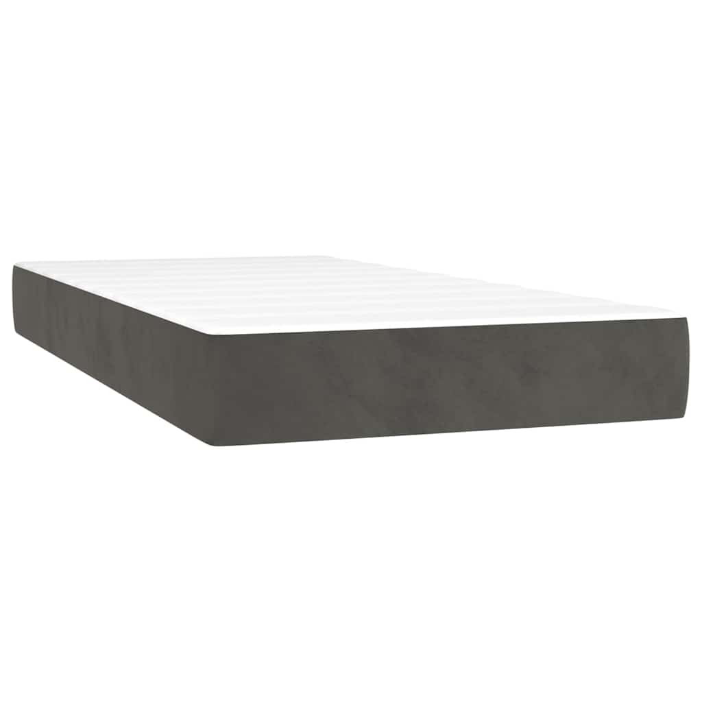 vidaXL Pocket Spring Bed Mattress Medium Dark Grey 100x190x20 cm Twin