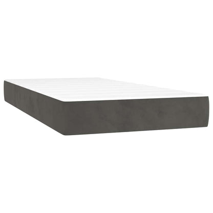 vidaXL Pocket Spring Bed Mattress Medium Dark Grey 100x190x20 cm Twin
