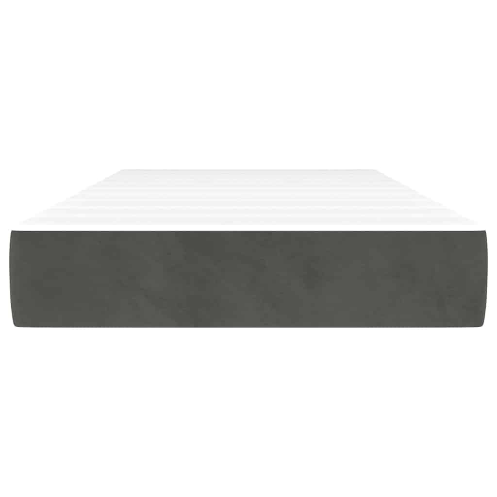 vidaXL Pocket Spring Bed Mattress Medium Dark Grey 100x190x20 cm Twin