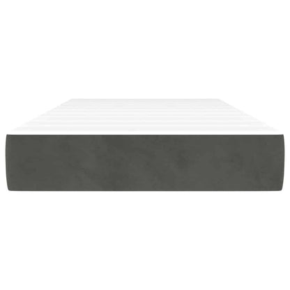 vidaXL Pocket Spring Bed Mattress Medium Dark Grey 100x190x20 cm Twin