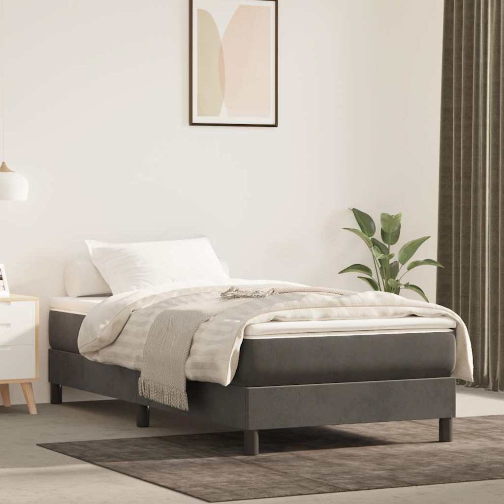 vidaXL Pocket Spring Bed Mattress Medium Dark Grey 100x190x20 cm Twin