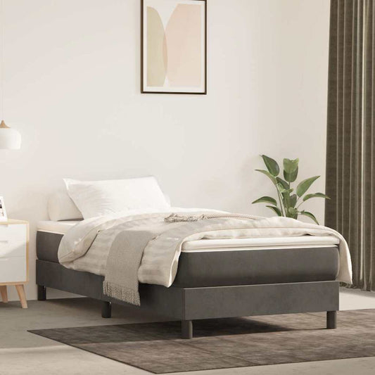 vidaXL Pocket Spring Bed Mattress Medium Dark Grey 100x190x20 cm Twin