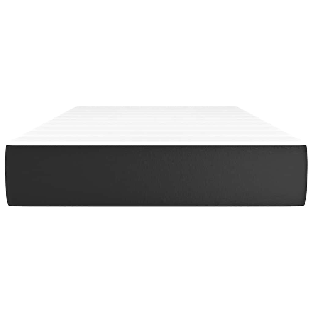 vidaXL Pocket Spring Bed Mattress Black 100x203x20 cm Faux Leather