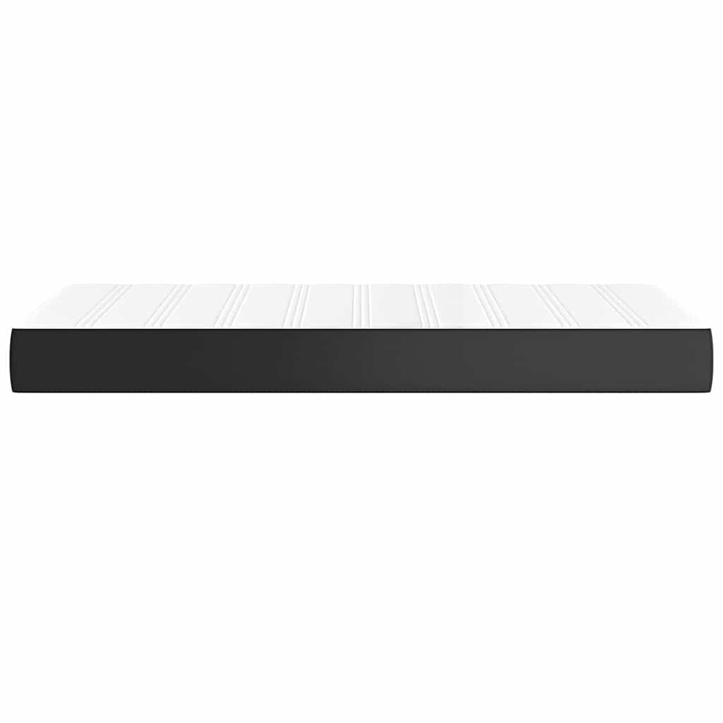 vidaXL Pocket Spring Bed Mattress Black 100x203x20 cm Faux Leather