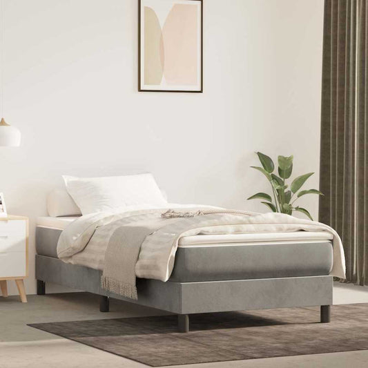 vidaXL Pocket Spring Bed Mattress Medium Light Grey 100x203x20 cm