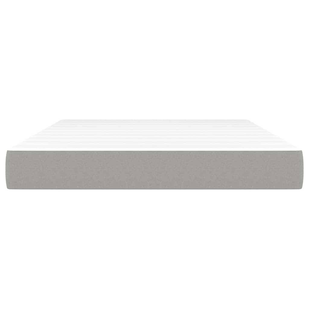vidaXL Pocket Spring Bed Mattress Medium Light Grey 137x190x20 cm Full
