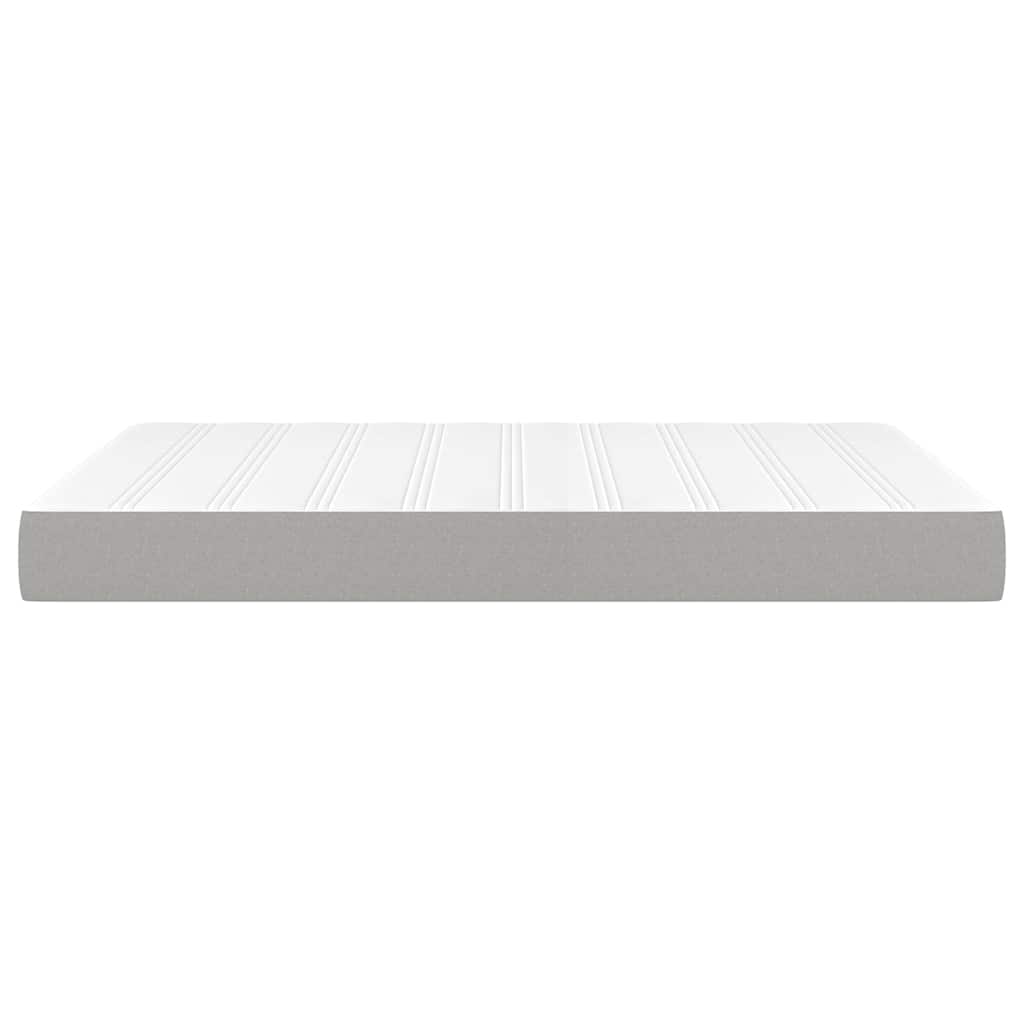 vidaXL Pocket Spring Bed Mattress Medium Light Grey 137x190x20 cm Full