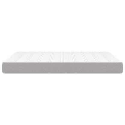 vidaXL Pocket Spring Bed Mattress Medium Light Grey 137x190x20 cm Full