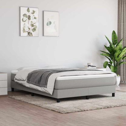 vidaXL Pocket Spring Bed Mattress Medium Light Grey 137x190x20 cm Full