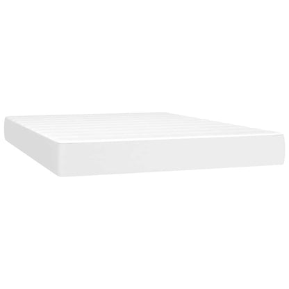 vidaXL Pocket Spring Bed Mattress White 137x190x20cm Full Faux Leather