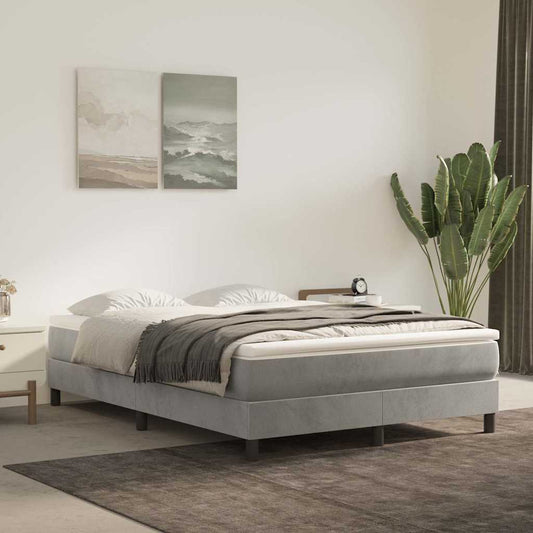 vidaXL Pocket Spring Bed Mattress Medium Light Grey 137x190x20 cm Full