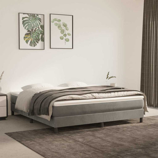 vidaXL Pocket Spring Bed Mattress Medium Light Grey 152x203x20cm Queen