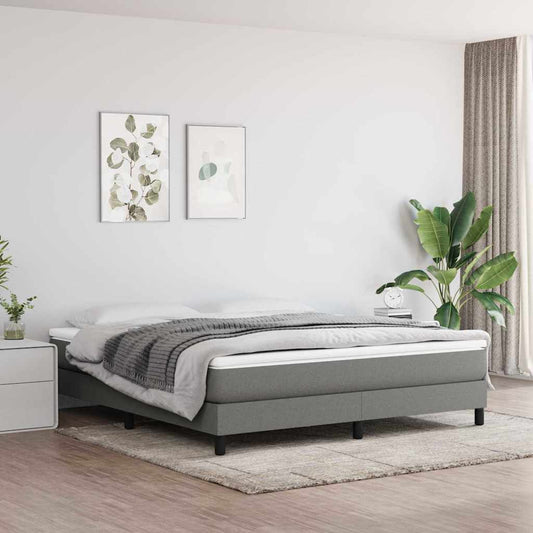 vidaXL Pocket Spring Bed Mattress Medium Dark Grey 183x213x20 cm