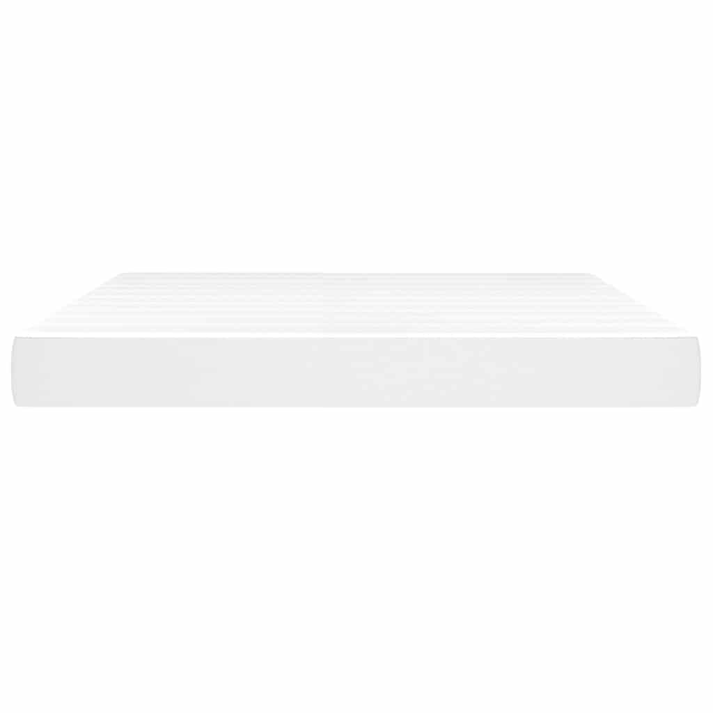 vidaXL Pocket Spring Bed Mattress White 183x213x20 cm Faux Leather