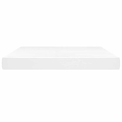 vidaXL Pocket Spring Bed Mattress White 183x213x20 cm Faux Leather