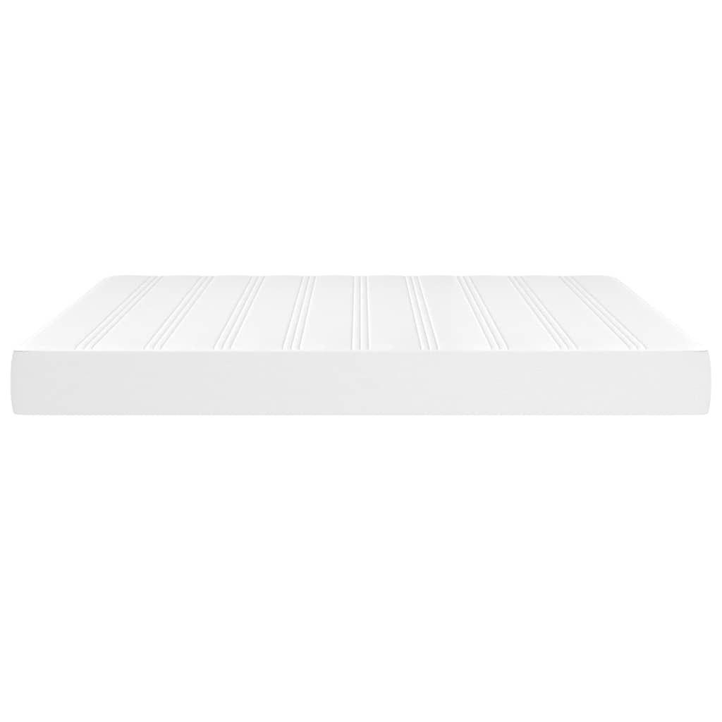 vidaXL Pocket Spring Bed Mattress White 183x213x20 cm Faux Leather