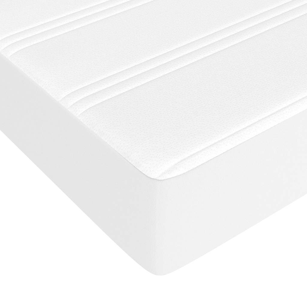 vidaXL Pocket Spring Bed Mattress White 183x213x20 cm Faux Leather